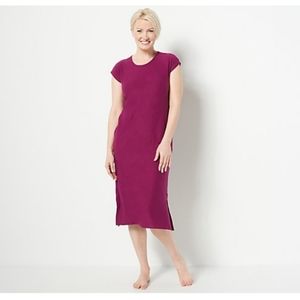 Muk Luks cloud knit cap sleeve lounge dress size 1X